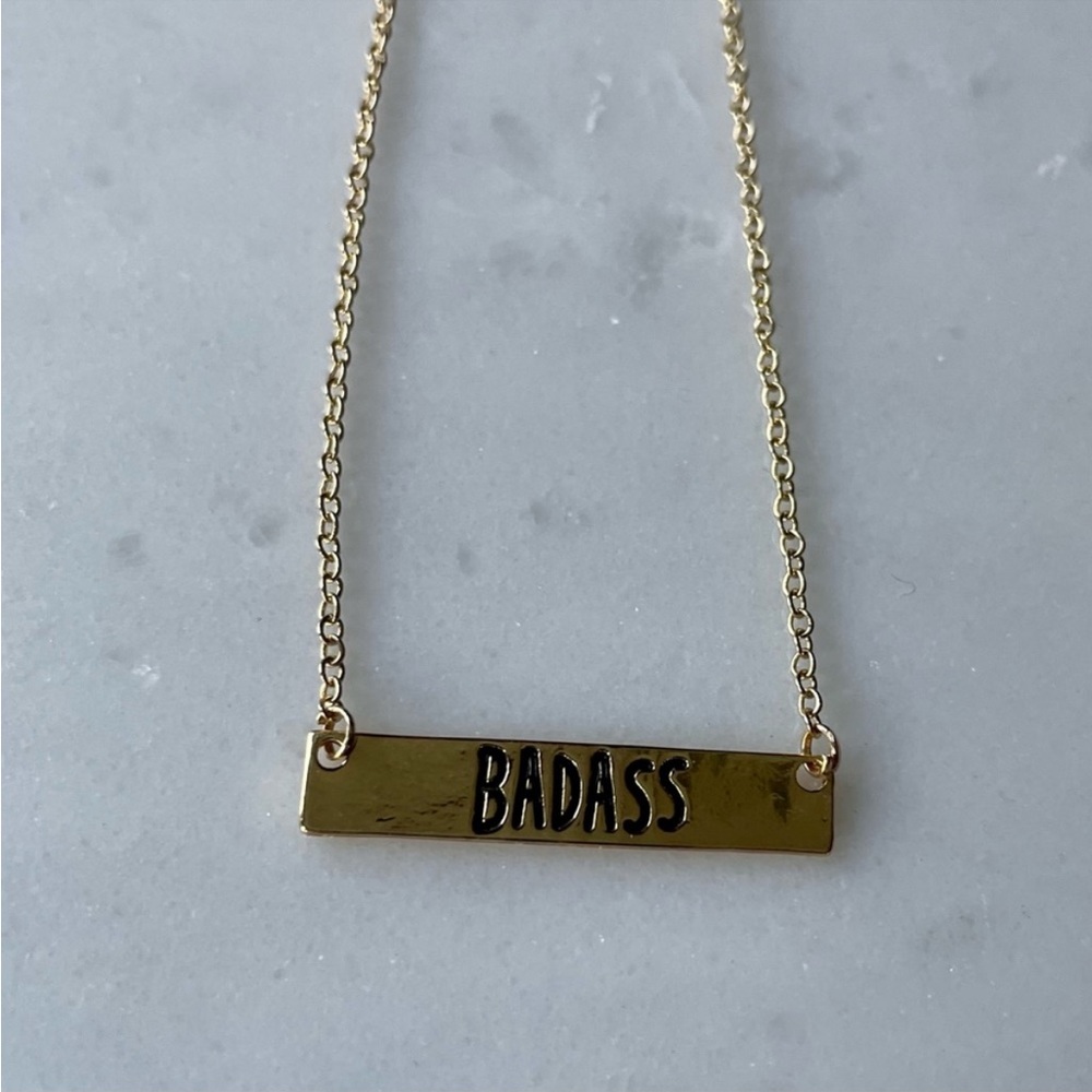Gold Badass Necklace - Picture 2 of 2